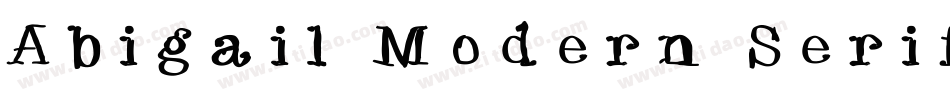 Abigail Modern Serif字体转换